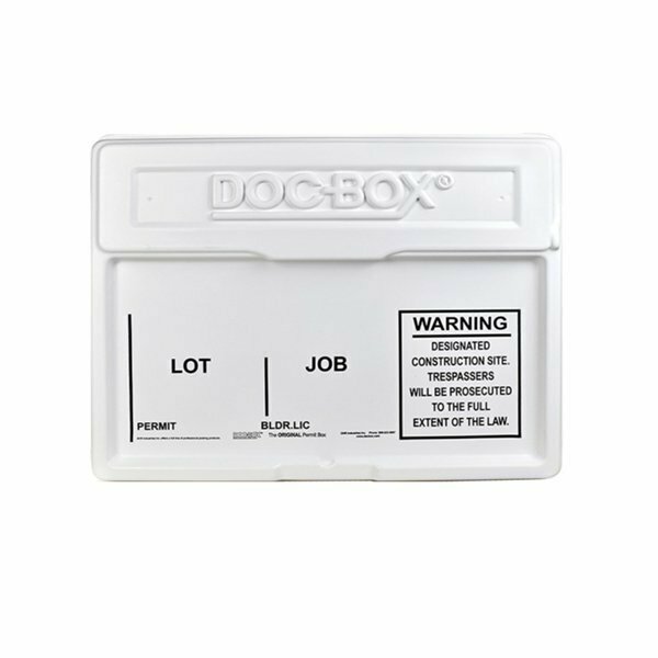 Dhr Industries The Doc-Box Permit Posting Box, 21 In W, 4 In H, Hdpe 10102